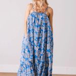 SUNSHINE TIENDA MAXI SEASHELL DRESS Blue Size XS Photo 2
