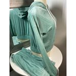 No Boundaries Juniors Velour Hoodie & Pants Set Green Casual Outfit XXL Photo 7