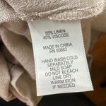 Sigrid Olsen Taupe Black Embroidered Linen Blend Maxi Dress S | Coastal Grandma Photo 6