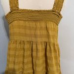 Old Navy  Yellow Bohemian Sleeveless Sundress Layered Midi Dress Size M Photo 6