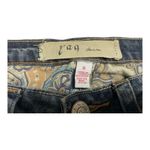 Yag Denim Leather Patchwork Distressed Bootcut Jeans Women’s Size 9 (28 Photo 5
