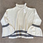 Anthropologie NWT Knitted & Knotted
Open Shoulder Ruffle Sleeve Sweater Small Photo 5