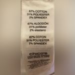 Chico's -‎ White pants with flower detailing Size 0 Photo 3