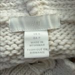 H&M Cream Chunky Cable Knit Button Up Cardigan Sweater Photo 2