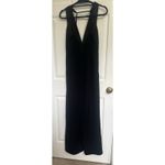 Lulus Black V Neck Wide Leg Jumpsuit Sz Small Photo 1