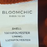 BloomChic Brown Leaf Print Midi Dress Size 26 Fall Wedding Guest Dress Photo 9