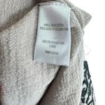 Garnet Hill  100% Cotton Tan Black Embroidered Kaftan Swimsuit Coverup Size L Photo 6