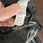 Spanx Faux Patent Leather Liquid Glossy Leggings Black High Rise Size Medium Photo 10