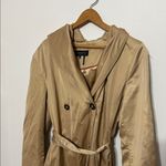 Donna Karan New York belted trench coat jacket beige champagne Photo 1