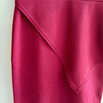 Boohoo Night Laura Wrap Skirt Bodycon Dress, Berry, Size 6 Photo 13