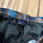 Patagonia Mens Sz S Baggies Shorts Hevea Leaves Blue Brown Mesh Lined 5” Photo 2