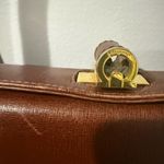 Salvatore Ferragamo ‎ Brown Gancini Shoulder Bag Leather Authentic Photo 2