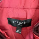 Talbots | Quilted Vest Plum Watermelon Full Zip Reversible Womens Large Petite Photo 4