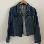 Free People Lace Panel Denim Jacket Jean Jacket Medium Photo 0