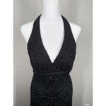 Sue Wong Vtg Nocturne Womens Black Beaded Babydoll Maxi Dress 4 Whimsigoth Y2k Photo 2