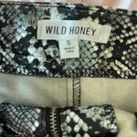 Snake Skin Mini Skirt Black Photo 4