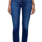 RE/DONE $285 NWT  90s HIGH RISE ANKLE CROP DEEP SAPHIRE JEANS SZ 26 Photo 0