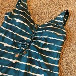 Banana Moon teal tie dye lace up one piece swimsuit Blue Size M Photo 1