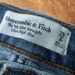 Abercrombie & Fitch The 90s slim straight Ultra High Rise Distressed Jeans 29 8R Photo 5