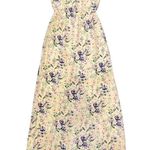 Helena Quinn $320 Revolve M Maxi Dress Mariella Slit Long Ivory Halter Floral Photo 2