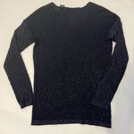 Verve Ami  Navy/Silver Women's Size M Sweater, lightweight Photo 2