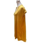 SheIn Mustard Yellow Short Sleeve V-Neck Mini Dress Size 4 Photo 2