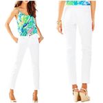 Lilly Pulitzer South Ocean Crop Jeans in White Size 4 Photo 1