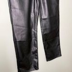 Madewell The Perfect Vintage Straight Jean Faux Leather Edition Black Size 26 Photo 8