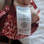 Athleta  Mesh Racer Run High Rise 3" Shorts Womens S/P Red/Pink/White Photo 3