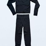 PINK - Victoria's Secret NWOT Victoria’s Secret PINK Long Sleeve Activewear Set in Black, Size XS Photo 1