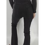 Pretty Little Thing Black Croc Print Coated Denim Straight Leg Jeans Size 2 Photo 2