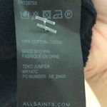 ALLSAINTS Teko Navy Blue V Neck Short Sleeve Jumper Knit Top Womens Size 2 Photo 5