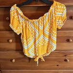 Cotton On  Yellow Crop Top Size Medium Photo 2