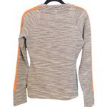 Athleta  Snowscape Quilted Grey and Orange Sweatshirt XS Photo 5