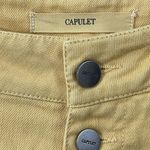 Capulet Imogen Cropped Pant Jeans in Custard Size XS Yellow Button Fly Jeans Photo 2