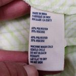 American Eagle  neon green batik aztec pleated high low skirt size large Photo 8