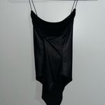 Forever 21 Black Leather Bodysuit Photo 1