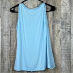 New York & Company Stretch XS Chiffon Style Sleeveless Baby Blue Ruffle … Photo 1