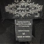 Oliver.o stunning black sweater with rhinestone and pearl angel wings medium NWT Photo 3