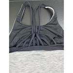 Lululemon  Moment to Movement 2-in-1 Tank Size‎ 6 Gray Black Built-In Bra Yoga Photo 5