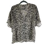 Converse One Star Sheer Kimono Belt Loops Black Beige Abstract M Photo 1