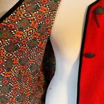 Vintage 1960’s Red Black Trim Wool Coat Jacket Photo 6