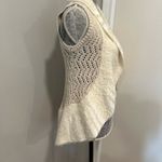 Max Studio Women’s Sz: M Open Knit Faux Fuzzy Edging Open Sweater Vest. Photo 2