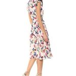 Tahari  Floral Midi Dress with Belt Size 6 Photo 12