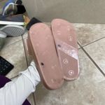 Melissa  babe Sweet Love Bow Slide Sandals Women's Size 9 Pink Jelly Bow Flats Photo 3