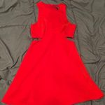 EXPRESS Red Flare Dress Photo 0