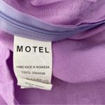 Motel Rocks Gaval Mini Babydoll Dress Satin Rose Lilac Dress lavender medium nwt Photo 9
