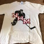 Gildan  White, Red, and Black Hockey T- shirt Photo 0