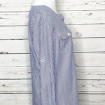 Vineyard Vines Blue & White Striped Popover Top Size Small Photo 9