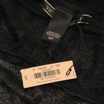 Victoria's Secret NEW  Black Lace Sheer floral Teddy Bodysuit Small S Glitter Photo 3